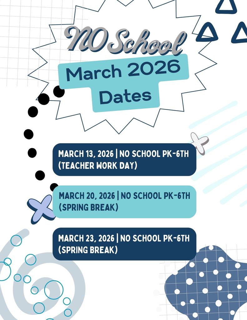 No School - March 2026 Dates