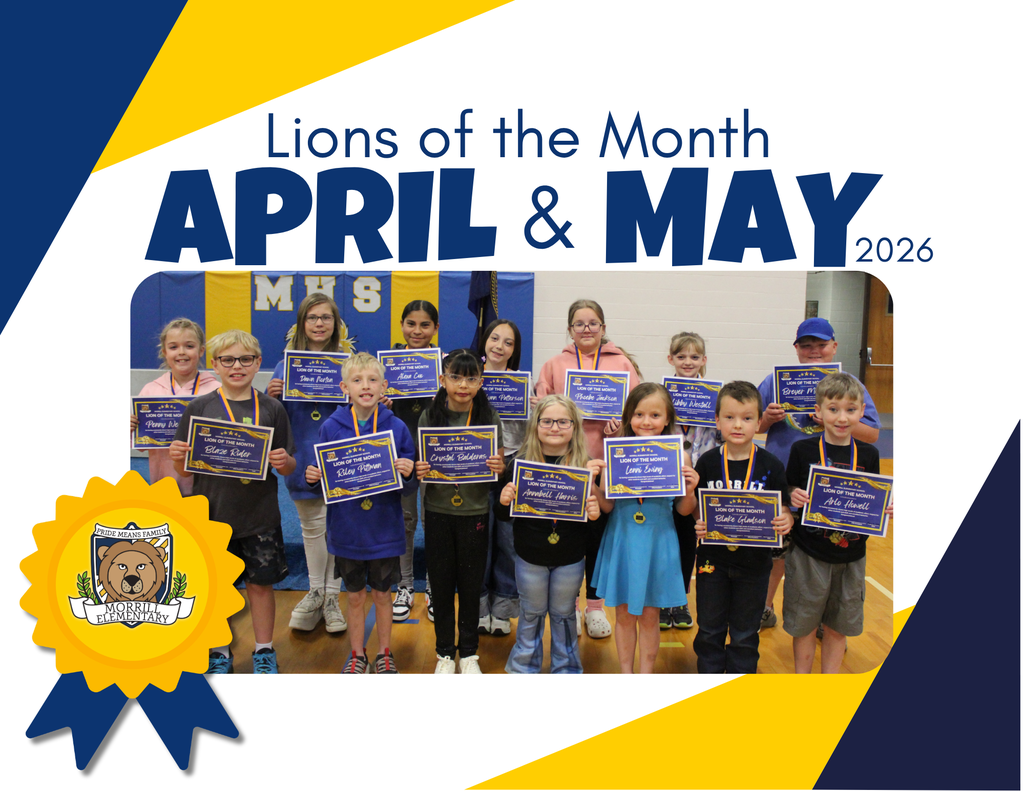 The school year is drawing to a close, but we have not run out of Lions that are amazing. Congratulations to our Lions of the Month for April & May! We are so proud to have you in our Lion Pride! 💙🦁💛