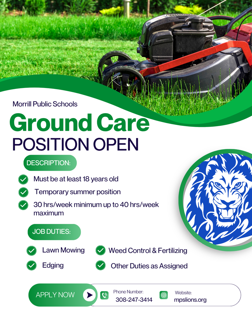 Ground Care Position Open