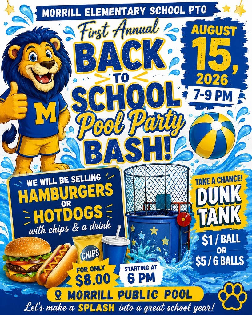 PTO Back to School Pool Party - Aug. 15, 2026