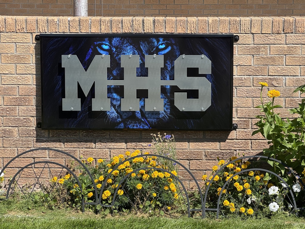 MHS Lion Logo Sign