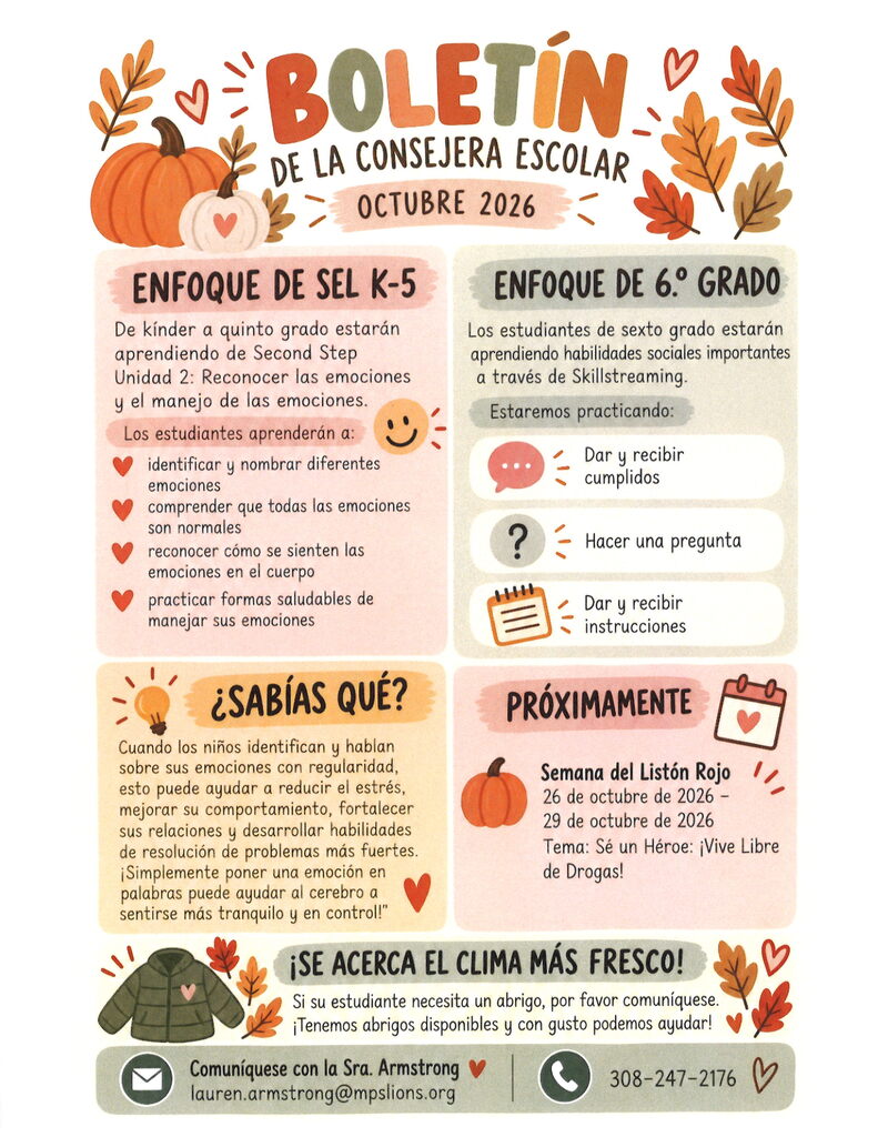Counselor's Oct. 2026 Newsletter