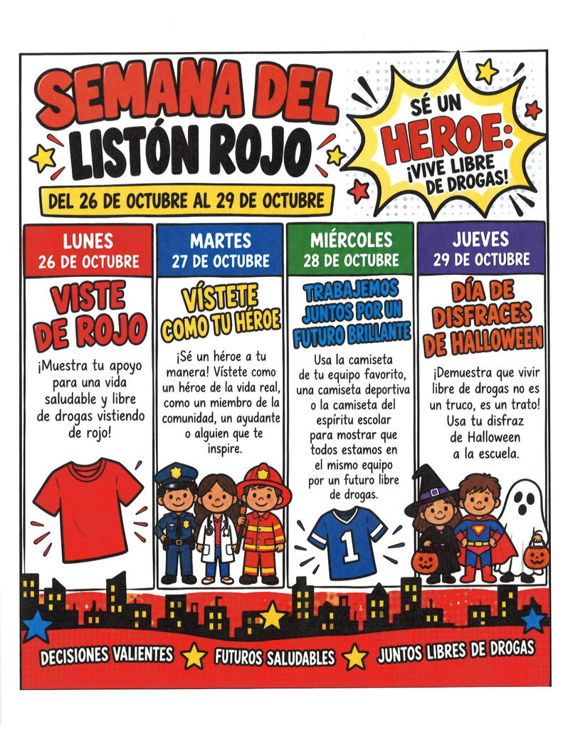 Red Ribbon Week (Oct. 26-29, 2026)