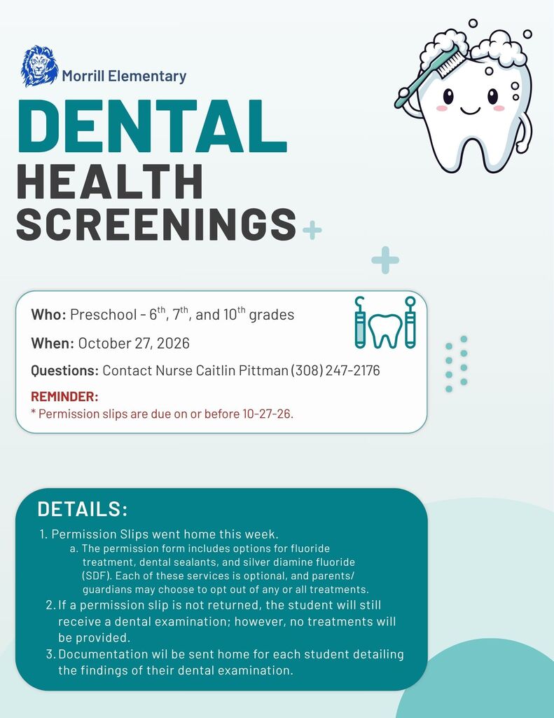 Dental Health Screenings (10-27-26)