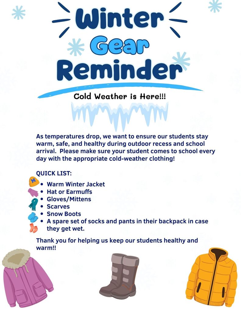 Winter Gear Reminder (Oct. 2026)