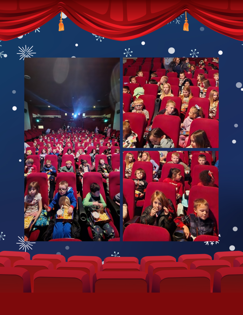 Thank you to everyone who made our Christmas movie possible! Thanks to the Nile Theatre for hosting us. A big thank you to PTO for paying for student tickets & snacks. Thanks to our bus drivers & staff for helping out. It was a great way to kick off the holiday excitement!