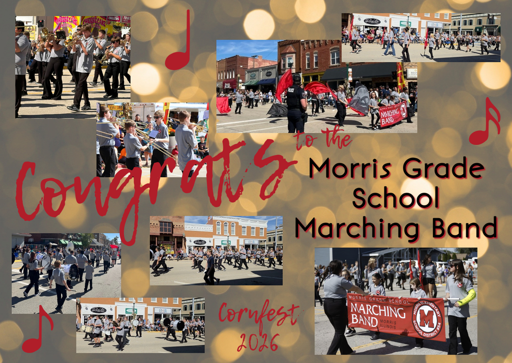 Congrats to the Marching Band on getting 1st place at Cornfest parade.