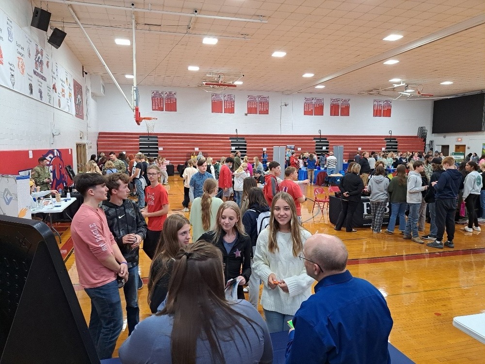 College and Career Fair photo from 2024 for 2025 press release