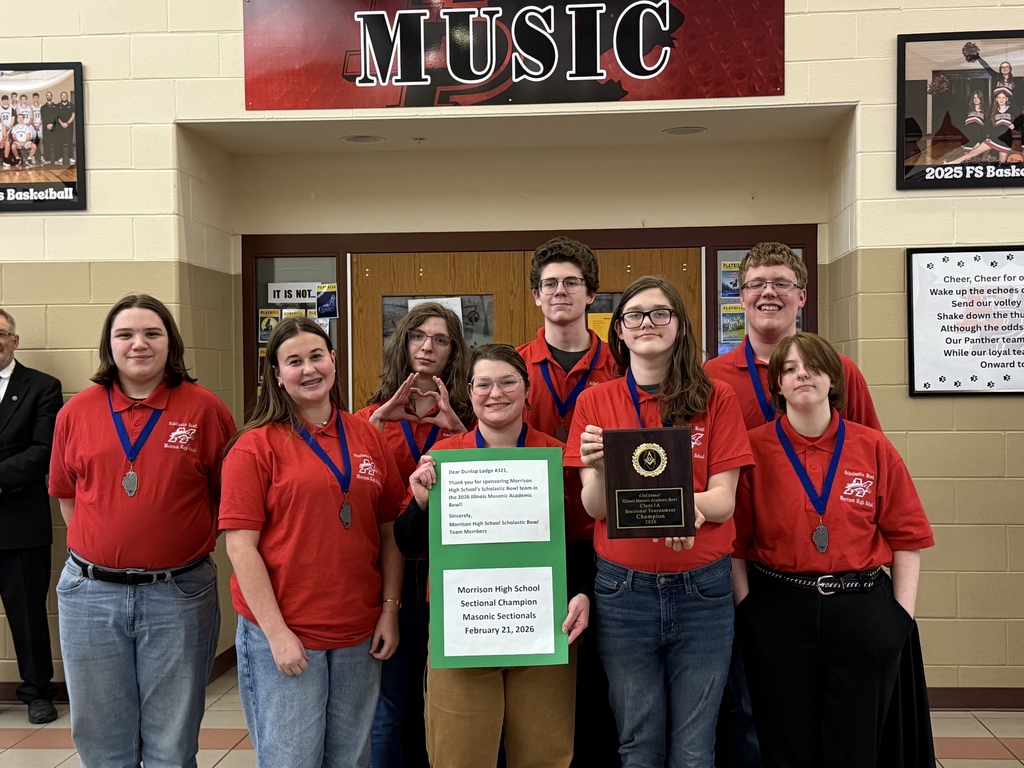 Scholastic Bowl team photo at Prophetstown High School on Feb. 21, 2026