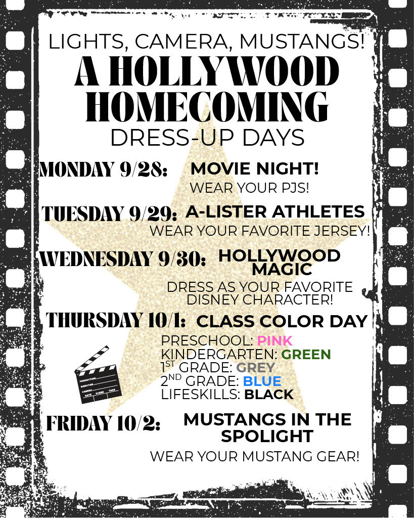 Homecoming Week Dress Up Days