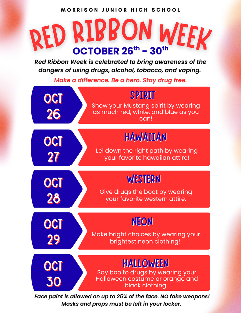 Publisher image for Junior High Red Ribbon Week dress-up days