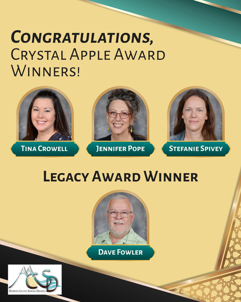 Crystal Apple Educator Awards: Nomination Accepted through April 1st, 2025