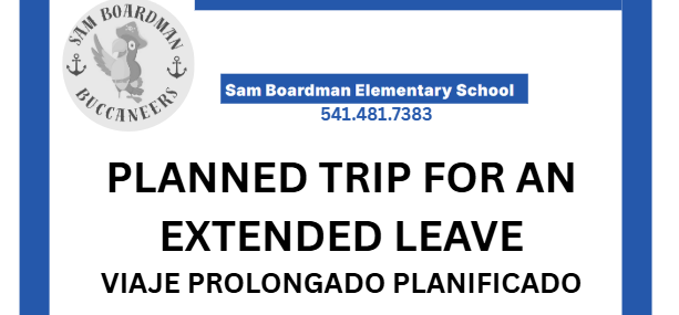 SBe flyer for extended absence