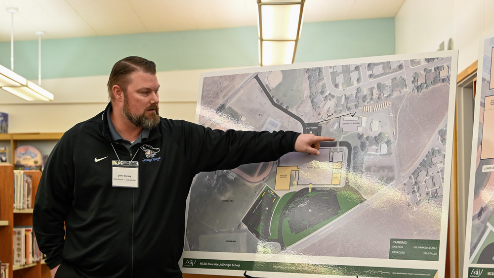 Principal John Christy shares plans for Riverside Junior/Senior High School
