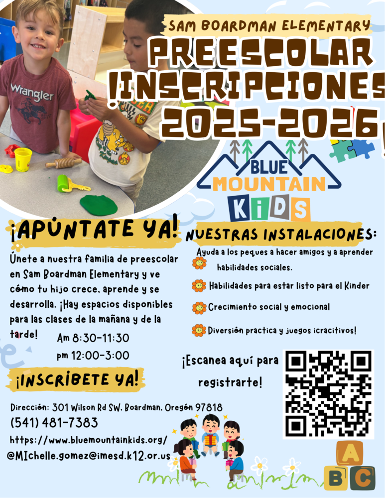 Spanish flyer -Prek