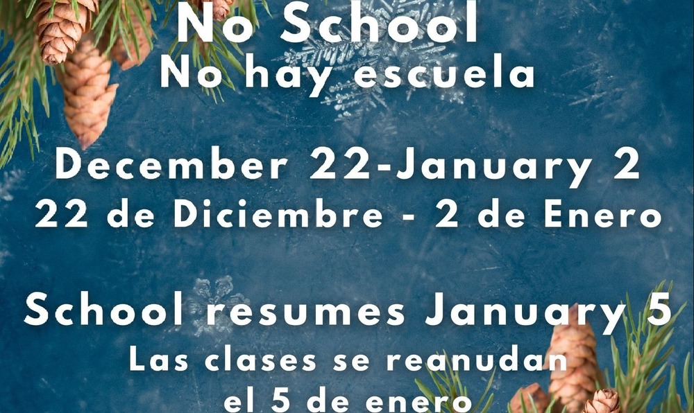 blue background flyer