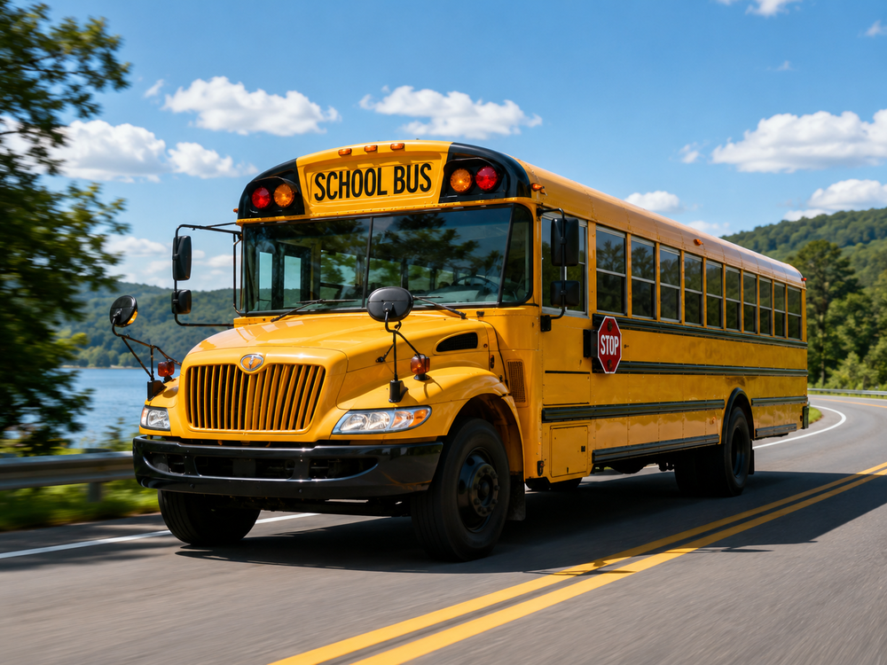Image of a bus on a road.