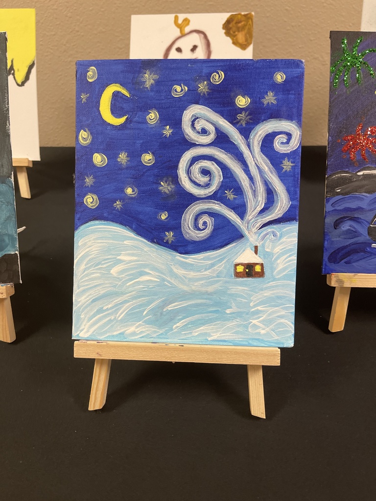painting of a house