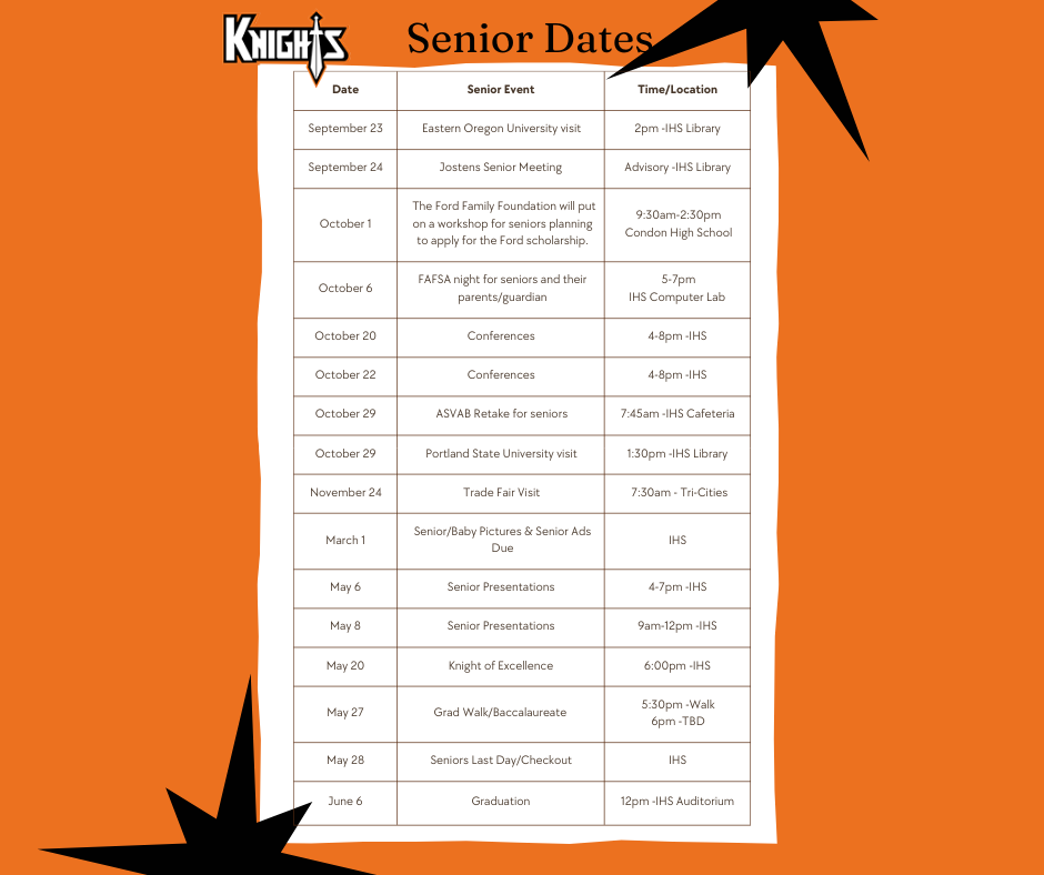 Class of 2026 Dates