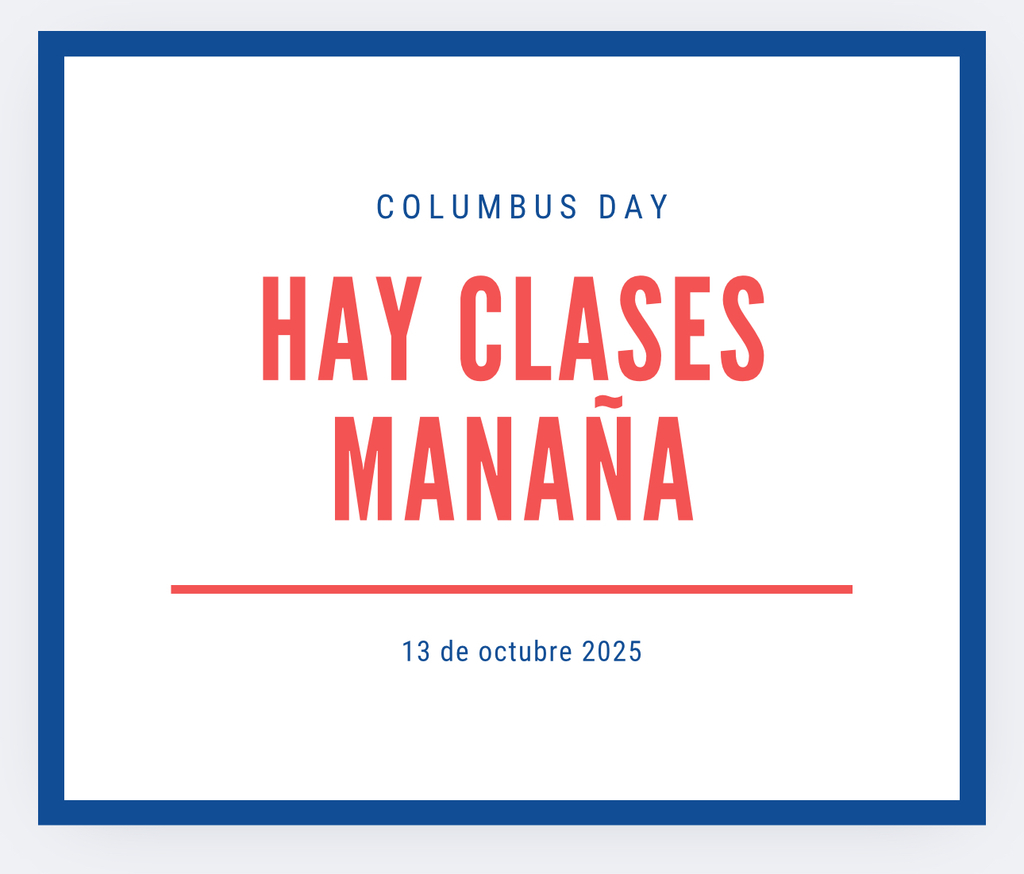 Columbus Day flyer Spanish