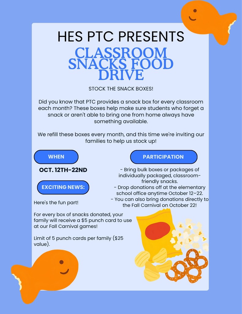 Snack drive flyer
