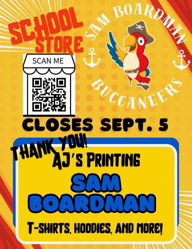 flyer about school store