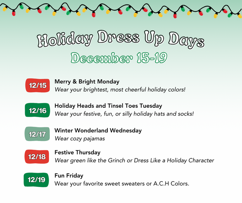Holiday Dress Up Days