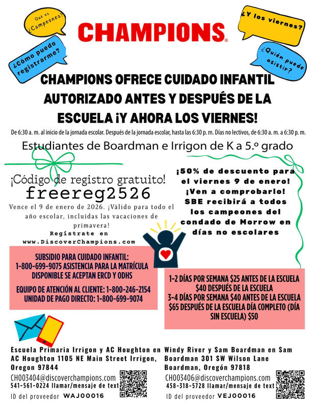 champions flyer sp