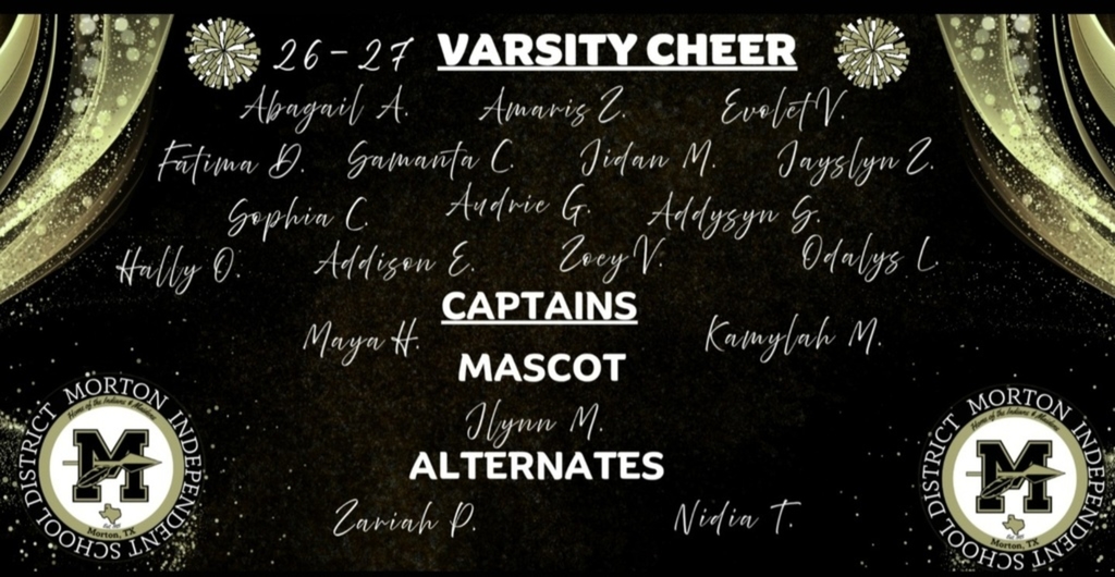 Varsity cheerleaders