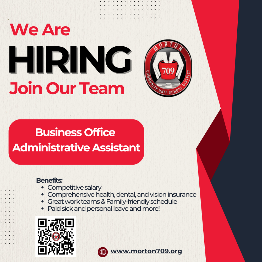 Business office is hiring.