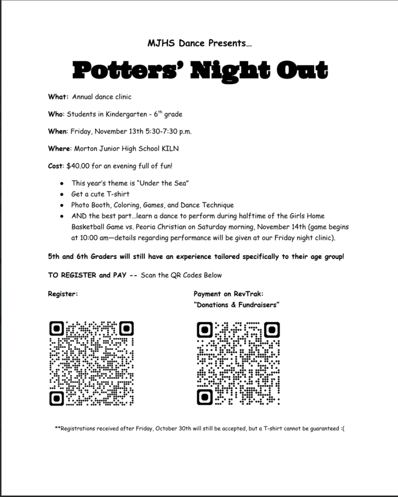 Potters' Night Out Registration