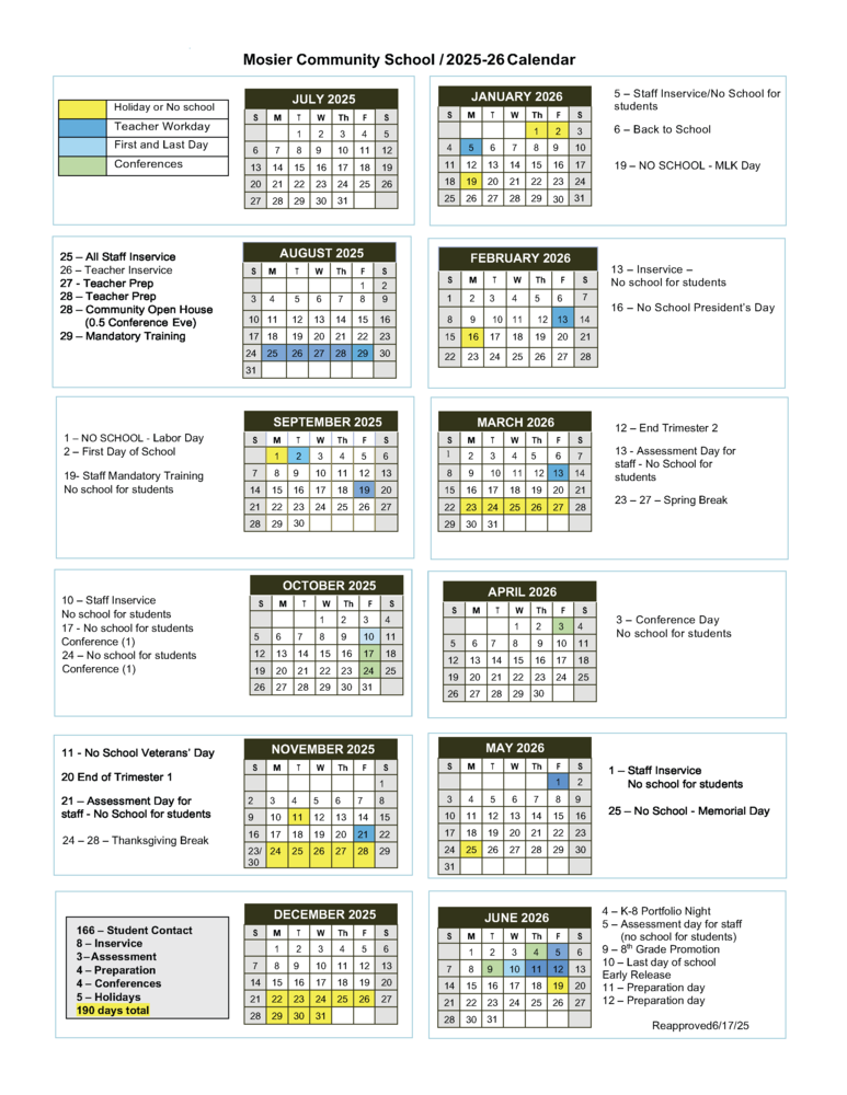 25-26 MCS Calendar