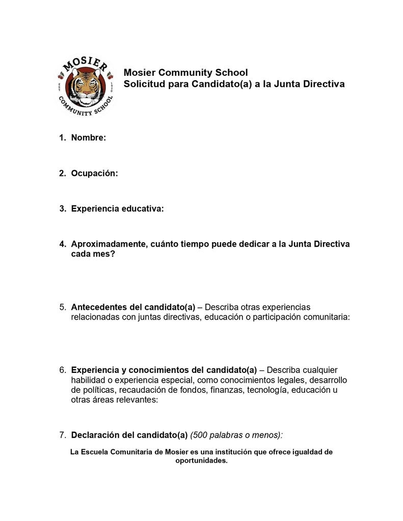 MCS Candidate Application page 2
