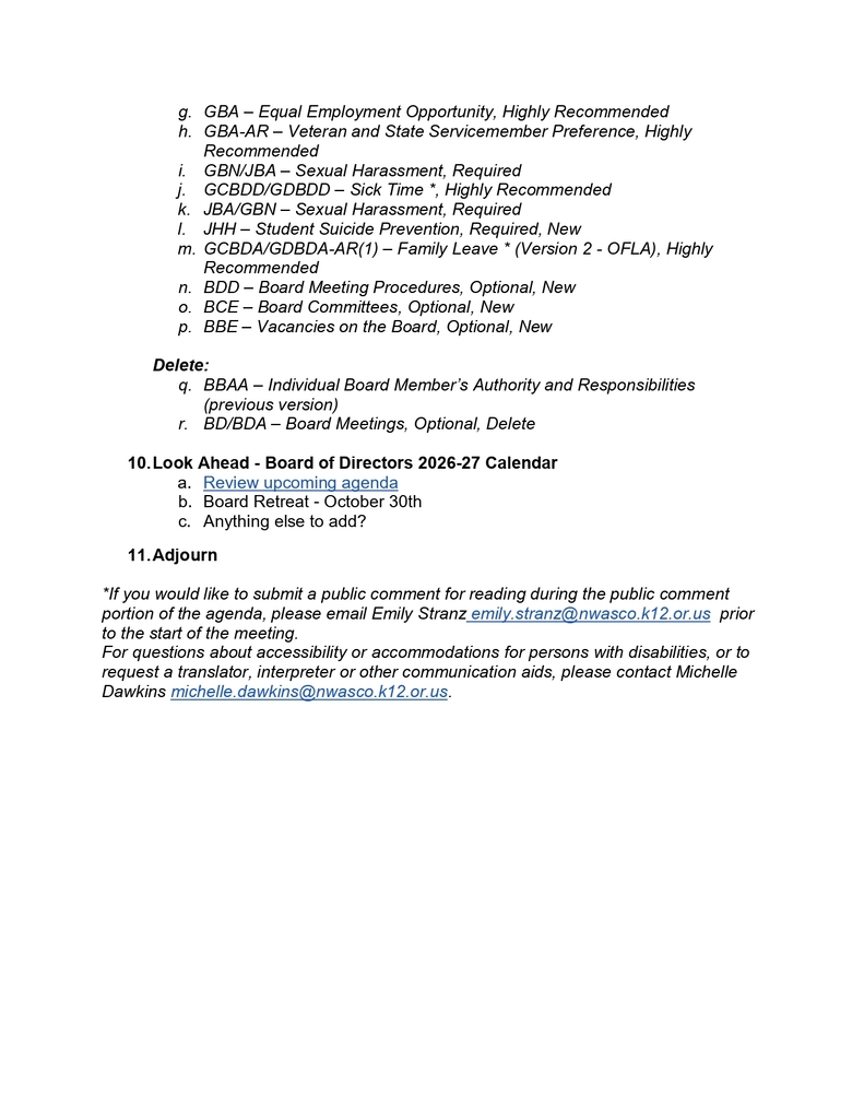 MCS Board of Director August meeting page 2