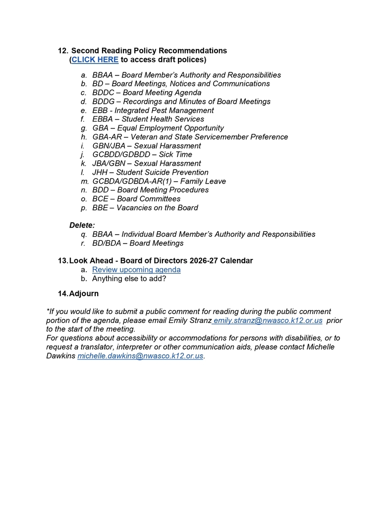 MCS Board meeting page 2