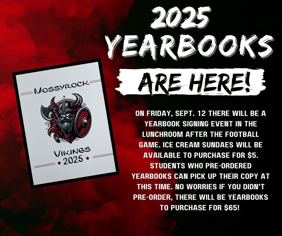 2025 Yearbook Flyer