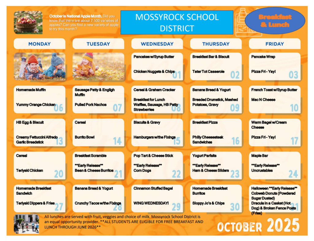October Menu