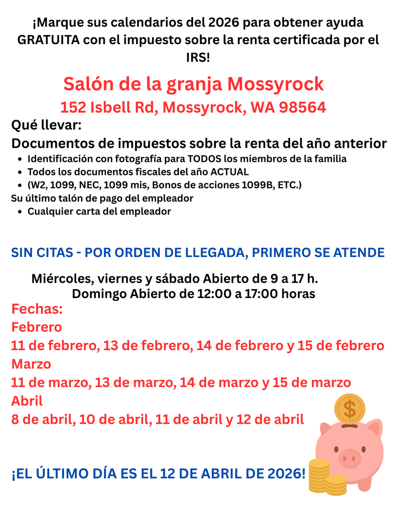 Tax Help Flyer - Spanish