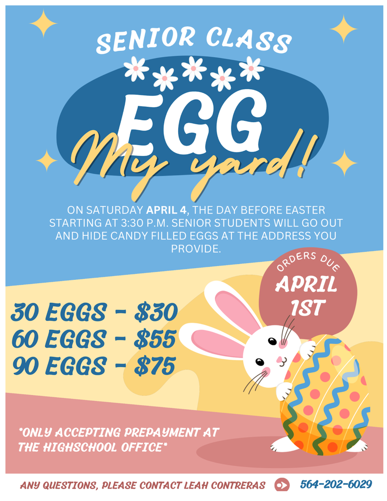 Senior Class Egg My Yard 2026