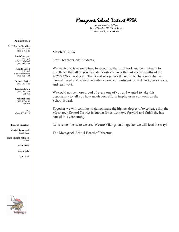 message to teachers and students 