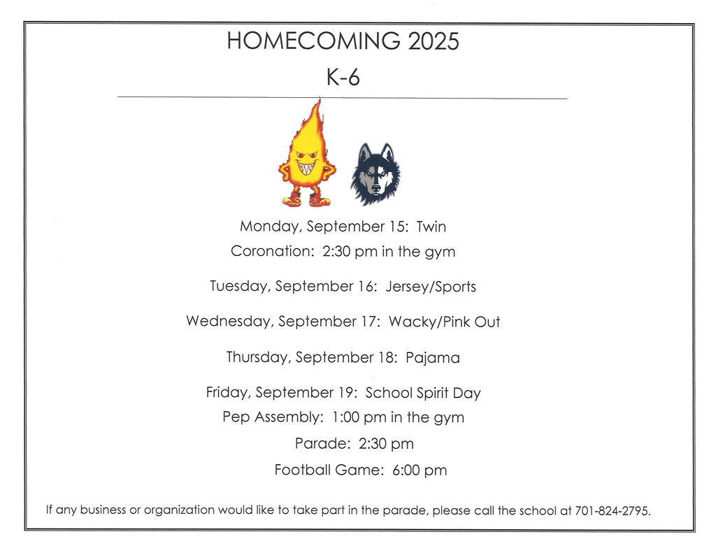 Homecoming Days for Grades K-6