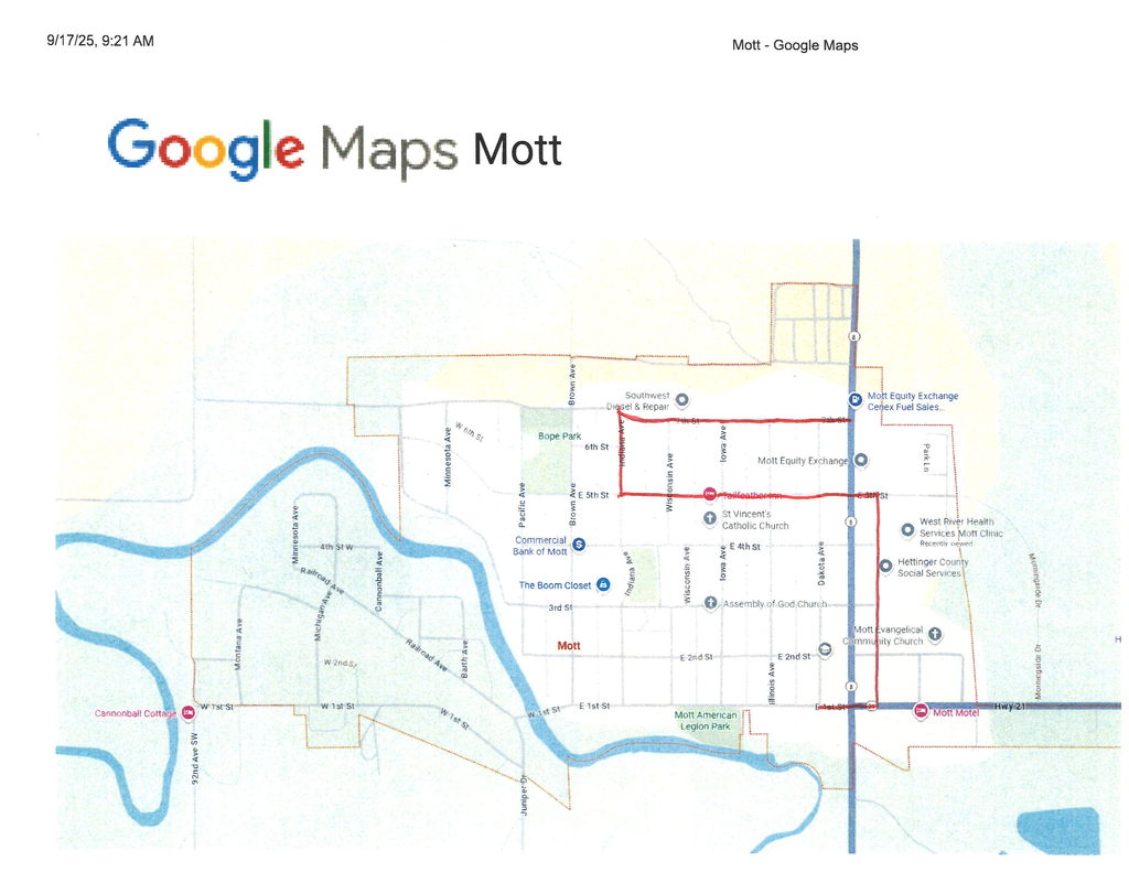 Homecoming parade route 2025