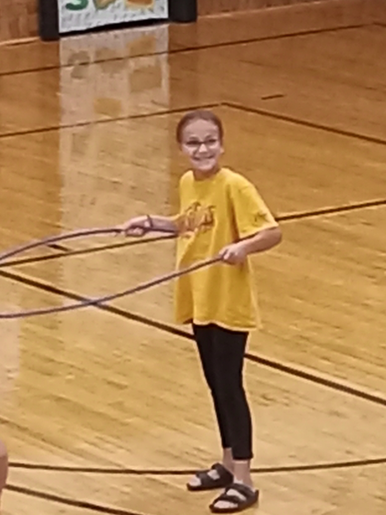 Faith is an amazing hula hooper!