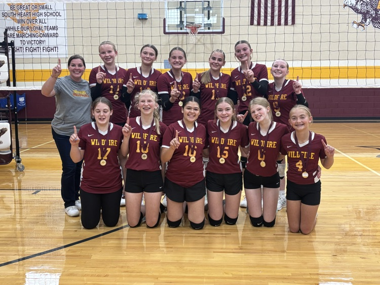 JH VB 1st place in their tournament 