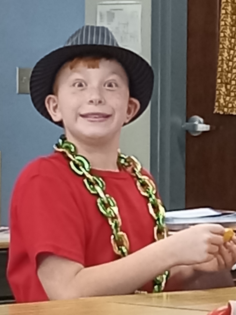 Carter got into the spirit of Mix It Up Day!