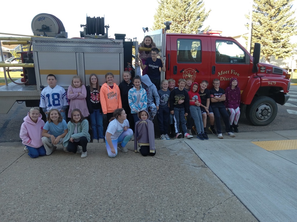 Late post but worth mentioning. The 5th graders enjoyed checking out the fire equipment.