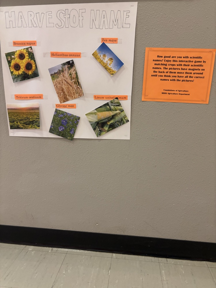 matching crops to scientific names