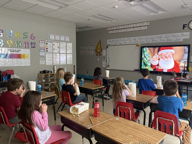 The third graders completed their November Bookworm. They enjoyed a movie, popcorn, and a $2 bill from Mott Bank! Thank you!