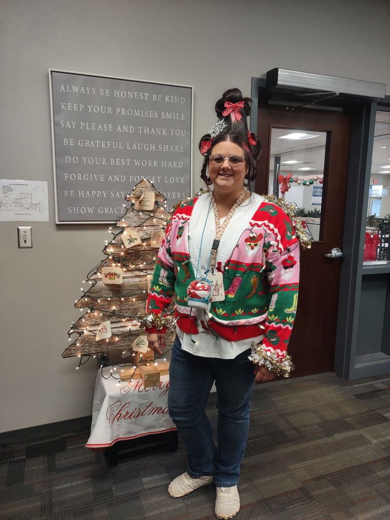 Katelin Kouba has lots of Christmas Spirit!
