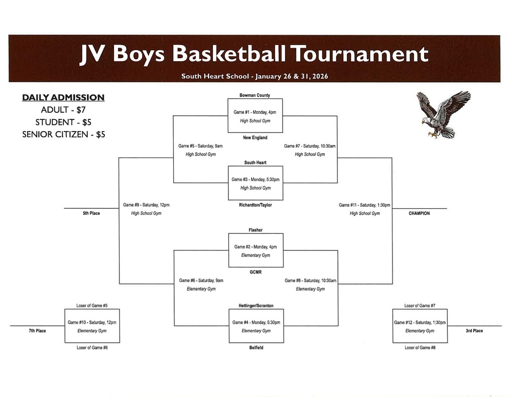 JV Boys Basketball Brackets